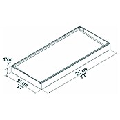 Palram – Canopia Pultvordach Sophia (215 x 95 x 17 cm, Weiß) | BAUHAUS