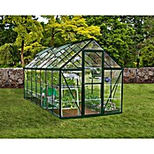 Palram – Canopia Gewächshaus Harmony (Außenmaß inkl. Dachüberstand (B x T): 185 x 426 cm, Grün, Grundfläche: 7,9 m²) | BAUHAUS