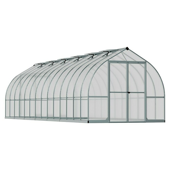Palram – Canopia Invernadero Bella (Medidas ext. (An x Pr): 244 x 843 cm, 6 mm, Plateado) | BAUHAUS
