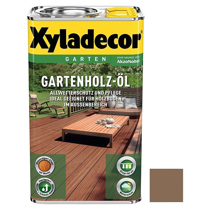 Xyladecor Universal-Hartholzöl (Natur Dunkel, 2,5 l, Seidenglänzend)