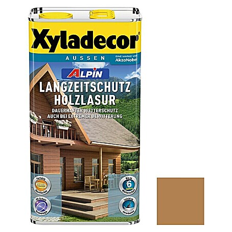 Xyladecor Holzlasur Alpin (Zeder, 5 l, Seidenglänzend)