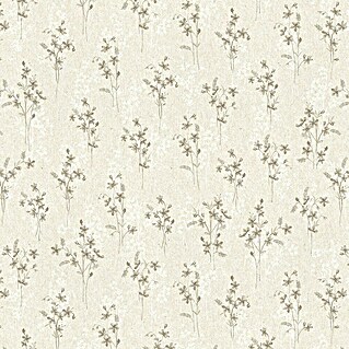 Rollo adhesivo vinílico Premium (280 x 90 cm, Fiore, Beige, Autoadhesivo)