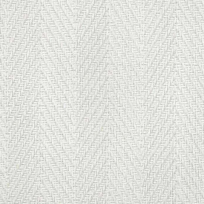 Lámina decorativa autoadhesiva vinílico Premium - 90 x 280 cm, Calma, Blanco - Primer plano de un tejido con un patrón de espiga en blanco, ideal para textiles y proyectos de diseño.