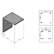 Deckenadapter ALT-ET-DA (175 x 130 x 175 mm, Verkehrsweiß, Passend für: Sunfun Vollkassettenmarkisen Elba) | BAUHAUS