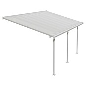 Terrassenüberdachung Tuscany LED (Tiefe: 3 m, B x H: 5,46 x 2,1 m, Verkehrsweiß)