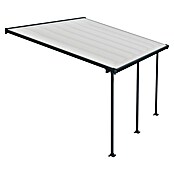 Terrassenüberdachung Tuscany LED (Tiefe: 3 m, B x H: 5,46 x 2,1 m, Anthrazitgrau)