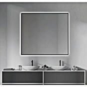 Camargue Espejo con luz Leah (60 x 80 cm, Negro) | BAUHAUS