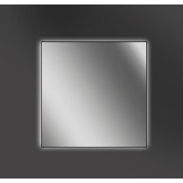 Camargue Espejo con luz Leah (60 x 80 cm, Negro) | BAUHAUS