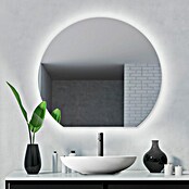 Camargue Espejo con luz Duved (Diámetro: 60 cm, Plateado) | BAUHAUS