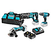 Makita Set orodij DDF453Z + DHR241Z + DGA452Z + DC18RC + 2 x BL1830B  (18 V, 3 Ah, 7 -del.) | Akumulatorski vijačniki in vrtalniki | Vrtalniki in vijačniki | Stroji | Orodja in stroji | Izdelki | BAUHAUS