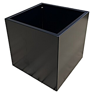 Recal Pflanzkübel eckig (Außenmaß (L x B x H): 55 x 55 x 55 cm, Stahl, Schwarz)