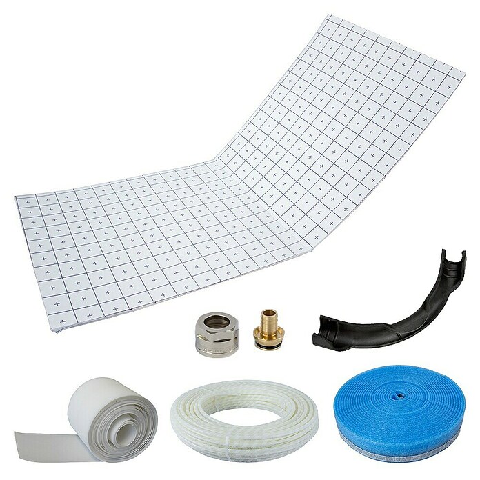 Solarfloor Fußbodenheizung Klett-Faltplatte Komplettpaket (Beheizbare Fläche: 10 m², 620 x 600 mm) | BAUHAUS