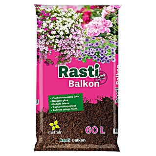 Metrob Zemlja za balkonske rastline in pelargonije Rasti Balkon (Rjava, 60 l)