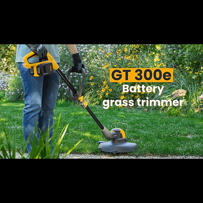 Stiga Akku-Rasentrimmer GT 300E (20 V, 2 Ah, 2 Akkus, Schnittbreite Messer: 30 cm) | BAUHAUS