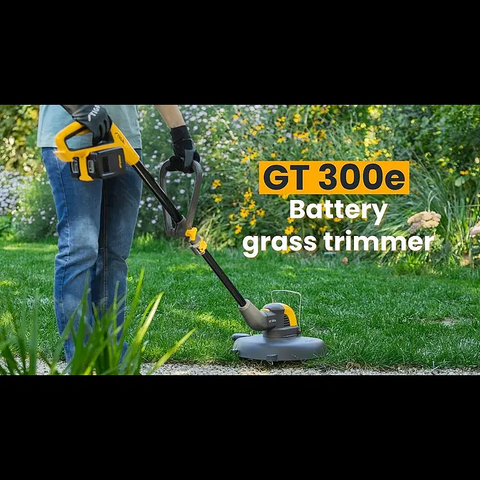 Stiga Akku-Rasentrimmer GT 300E - 20 V, 2 Ah, 2 Akkus, Schnittbreite Messer: 30 cm - New STIGA cordless grass trimmer:  GT 300e