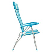 Silla de camping Nora (L x An x Al: 66 x 63 x 112 cm, Azul/Blanco, Aluminio/Textiline) | BAUHAUS