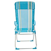 Silla de camping Nora (L x An x Al: 66 x 63 x 112 cm, Azul/Blanco, Aluminio/Textiline) | BAUHAUS