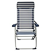 Silla de camping Nora (L x An x Al: 66 x 63 x 112 cm, Azul/Blanco, Aluminio/Textiline) | BAUHAUS