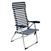 Silla de camping Nora (L x An x Al: 66 x 63 x 112 cm, Azul/Blanco, Aluminio/Textiline) | BAUHAUS