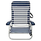 Silla de camping Nora (L x An x Al: 57 x 67 x 85 cm, Azul/Blanco, Aluminio/Textiline) | BAUHAUS