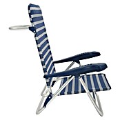 Silla de camping Nora (L x An x Al: 57 x 67 x 85 cm, Azul/Blanco, Aluminio/Textiline) | BAUHAUS