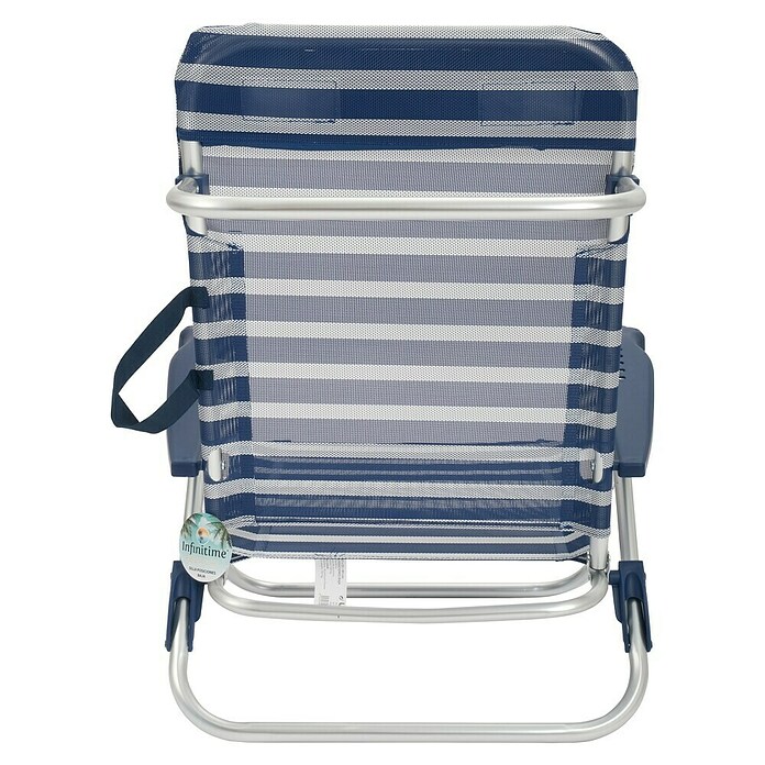 Silla de camping Nora (L x An x Al: 57 x 67 x 85 cm, Azul/Blanco, Aluminio/Textiline) | BAUHAUS