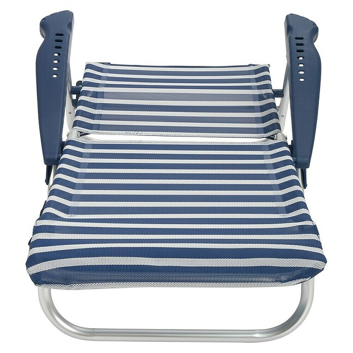 Silla de camping Nora (L x An x Al: 57 x 67 x 85 cm, Azul/Blanco, Aluminio/Textiline) | BAUHAUS
