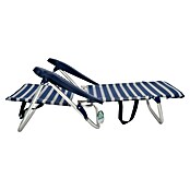 Silla de camping Nora (L x An x Al: 57 x 67 x 85 cm, Azul/Blanco, Aluminio/Textiline) | BAUHAUS