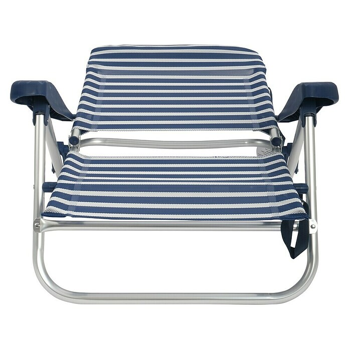 Silla de camping Nora (L x An x Al: 57 x 67 x 85 cm, Azul/Blanco, Aluminio/Textiline) | BAUHAUS
