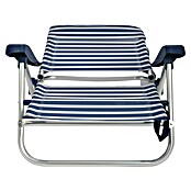 Silla de camping Nora (L x An x Al: 57 x 67 x 85 cm, Azul/Blanco, Aluminio/Textiline) | BAUHAUS