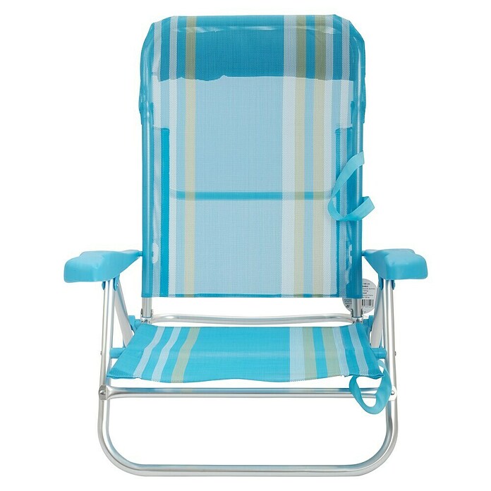Silla de camping Nora (L x An x Al: 57 x 67 x 85 cm, Azul/Blanco, Aluminio/Textiline) | BAUHAUS