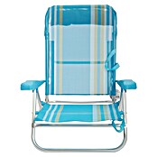 Silla de camping Nora (L x An x Al: 57 x 67 x 85 cm, Azul/Blanco, Aluminio/Textiline) | BAUHAUS