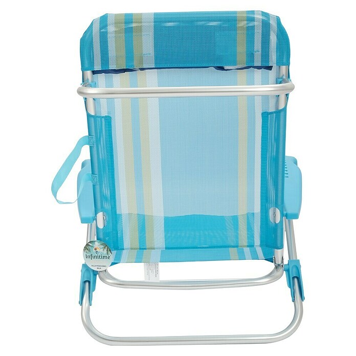 Silla de camping Nora (L x An x Al: 57 x 67 x 85 cm, Azul/Blanco, Aluminio/Textiline) | BAUHAUS