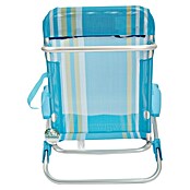 Silla de camping Nora (L x An x Al: 57 x 67 x 85 cm, Azul/Blanco, Aluminio/Textiline) | BAUHAUS
