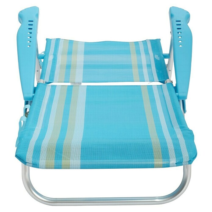 Silla de camping Nora (L x An x Al: 57 x 67 x 85 cm, Azul/Blanco, Aluminio/Textiline) | BAUHAUS