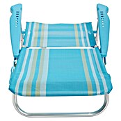 Silla de camping Nora (L x An x Al: 57 x 67 x 85 cm, Azul/Blanco, Aluminio/Textiline) | BAUHAUS