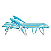 Silla de camping Nora (L x An x Al: 57 x 67 x 85 cm, Azul/Blanco, Aluminio/Textiline) | BAUHAUS