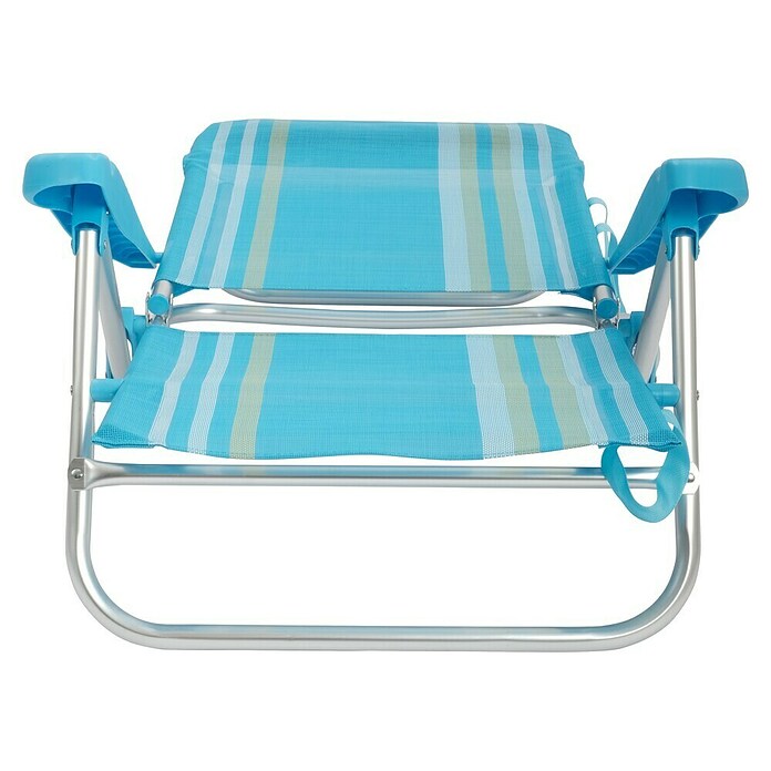 Silla de camping Nora (L x An x Al: 57 x 67 x 85 cm, Azul/Blanco, Aluminio/Textiline) | BAUHAUS