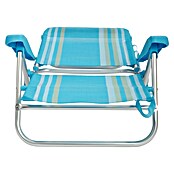 Silla de camping Nora (L x An x Al: 57 x 67 x 85 cm, Azul/Blanco, Aluminio/Textiline) | BAUHAUS