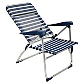 Silla de camping Nora (L x An x Al: 65 x 62 x 95 cm, Azul/Blanco, Aluminio/Textiline) | BAUHAUS