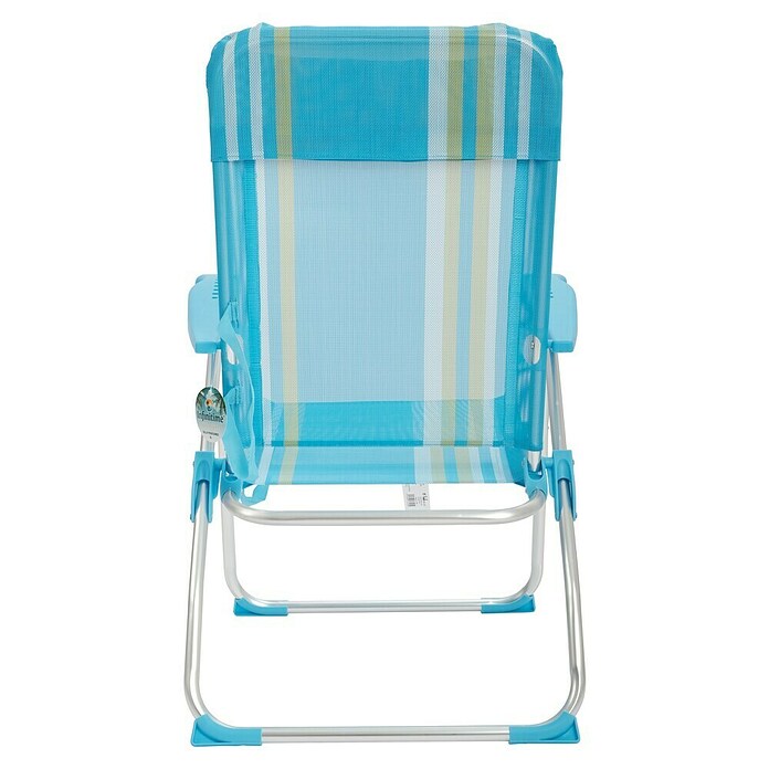 Silla de camping Nora (L x An x Al: 65 x 62 x 95 cm, Azul/Blanco, Aluminio/Textiline) | BAUHAUS