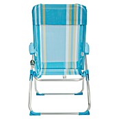 Silla de camping Nora (L x An x Al: 65 x 62 x 95 cm, Azul/Blanco, Aluminio/Textiline) | BAUHAUS