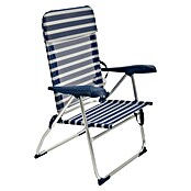 Silla de camping Nora (L x An x Al: 65 x 62 x 95 cm, Azul/Blanco, Aluminio/Textiline) | BAUHAUS