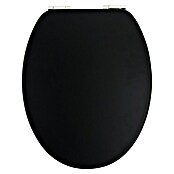 Camargue WC-Sitz (Mit Absenkautomatik, Holzkern, Abnehmbar, Schwarz)