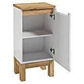 Unterschrank Space System (B x T x H: 40 x 32 x 83 cm, Weiß/Eiche, Glänzend) | BAUHAUS