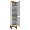 Hochschrank Space System (B x T x H: 40 x 32 x 173 cm, Weiß/Eiche, Glänzend) | BAUHAUS