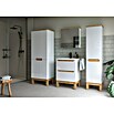 Spiegelschrank Space System (B x H: 80 x 60 cm, Holz, Weiß/Eiche) | BAUHAUS