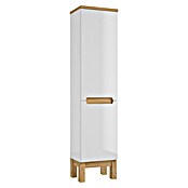 Hochschrank Space System (B x T x H: 40 x 32 x 173 cm, Weiß/Eiche, Glänzend) | BAUHAUS