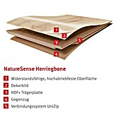 Egger Laminaat NatureSense Visgraat Baronia Eiken Bruin (1.292 x 168 x 8 mm, Visgraat) | BAUHAUS