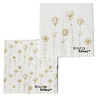 Boltze Serviette Davina (1 Stk., 16,5 x 16,5 cm, Floral)